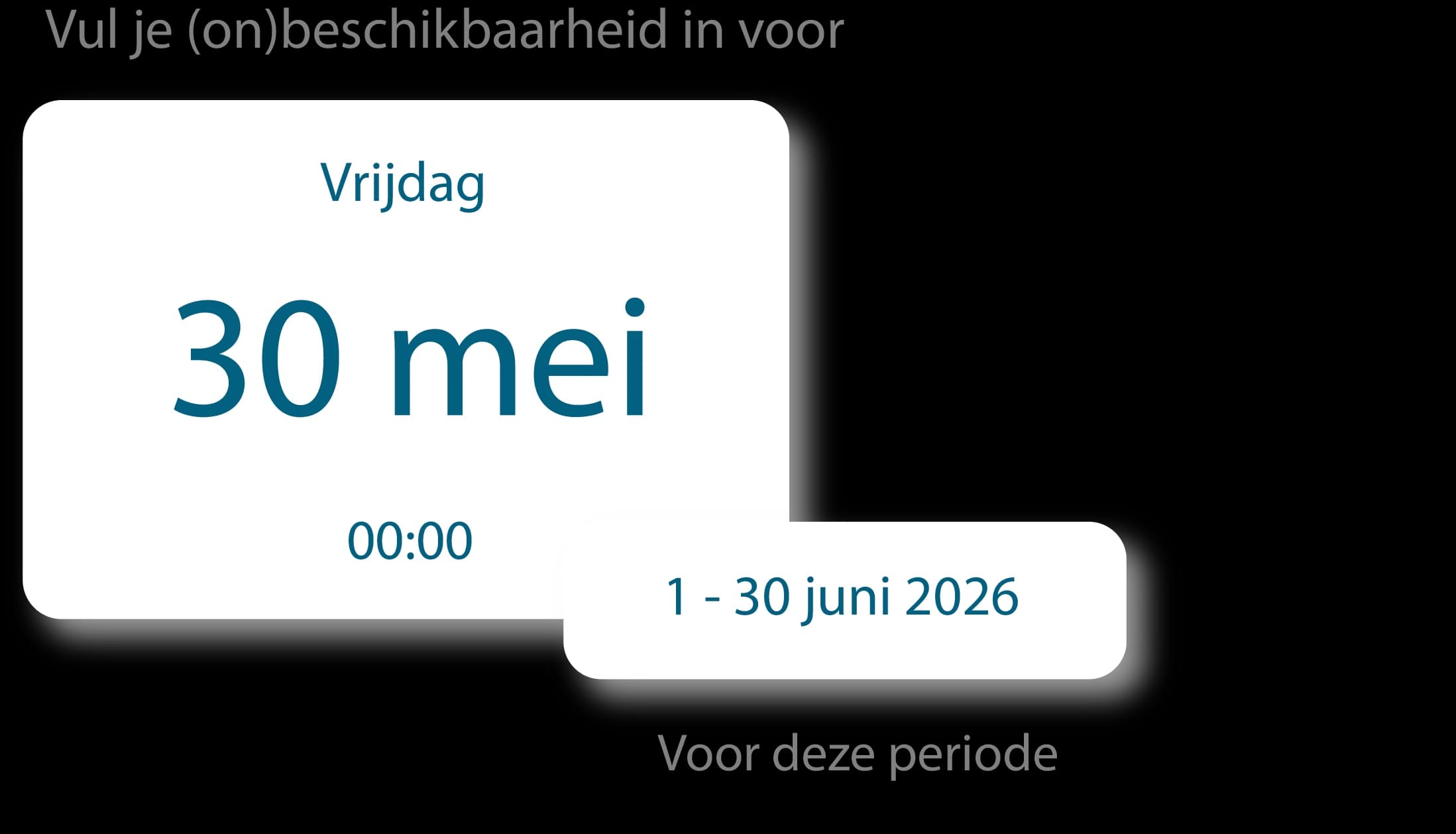Tiemdo screen to set a deadline for submitting availability, with automatic team reminder