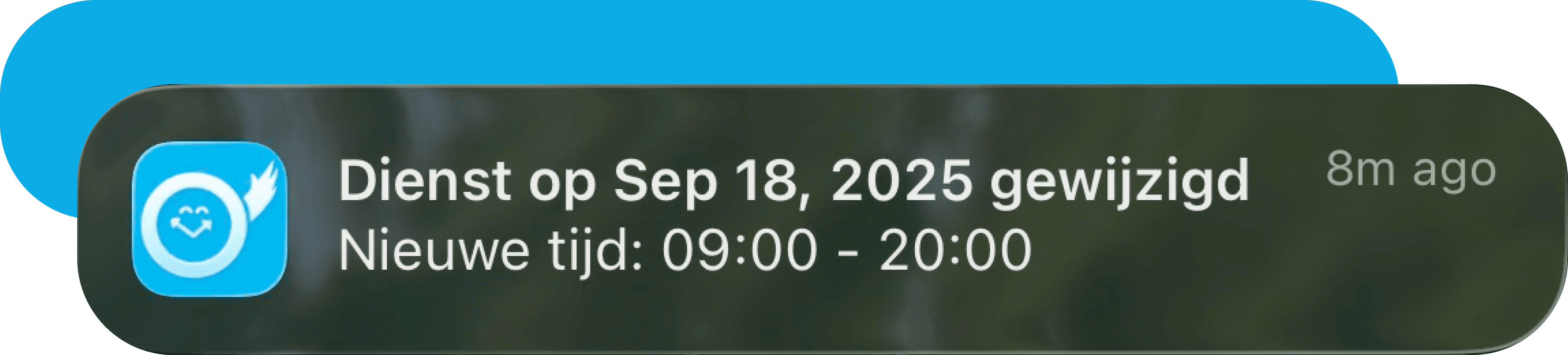 Shift update notification on smartphone