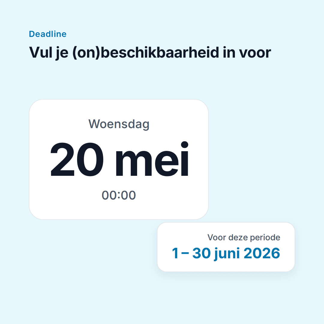 Stop met appjes: een deadline voor beschikbaarheid